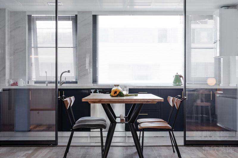 二手房改造現(xiàn)代簡約風(fēng)餐廳效果圖