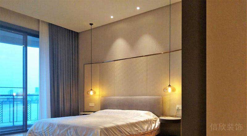 二手房改造現(xiàn)代輕奢風臥室效果圖 (2)