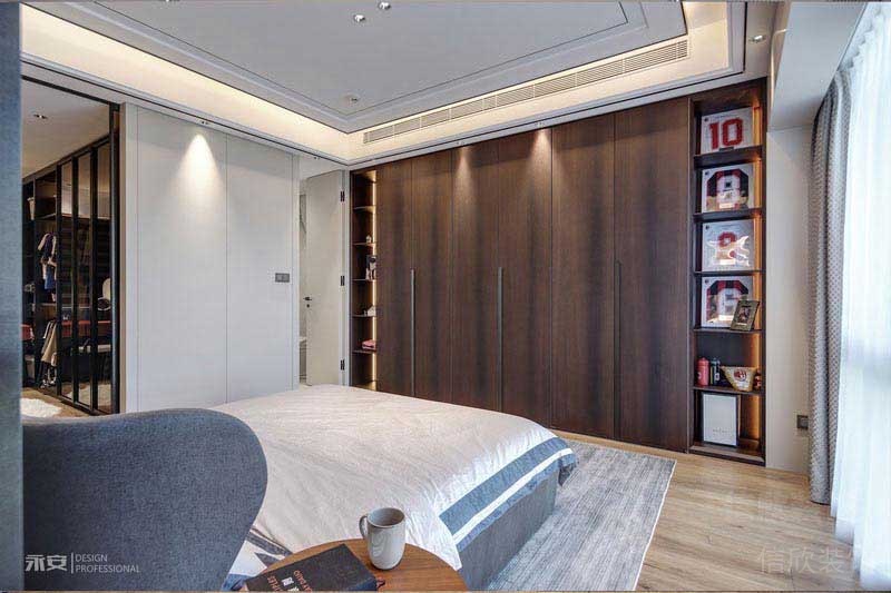 美式現(xiàn)代風格家居臥室定制衣柜