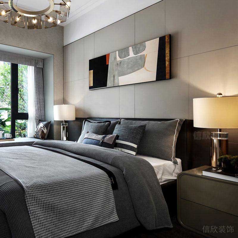 臥室灰色效果設(shè)計(jì)方案