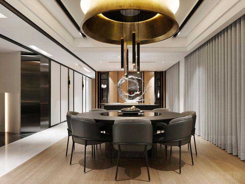 現(xiàn)代輕奢風餐廳吊頂