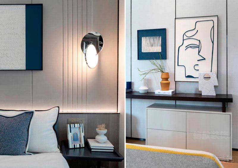 新居現(xiàn)代輕奢風臥室效果圖 (3)