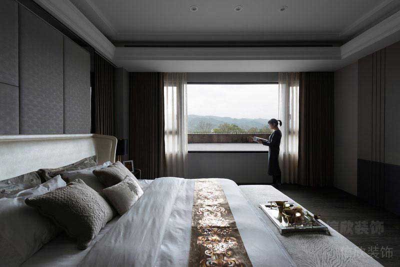 新居現(xiàn)代輕奢風臥室效果圖 (2)