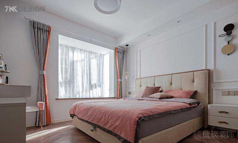 新居現(xiàn)代輕奢風主臥室效果圖