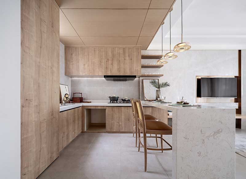 深圳南山區(qū)別墅裝修設(shè)計-開放式廚房