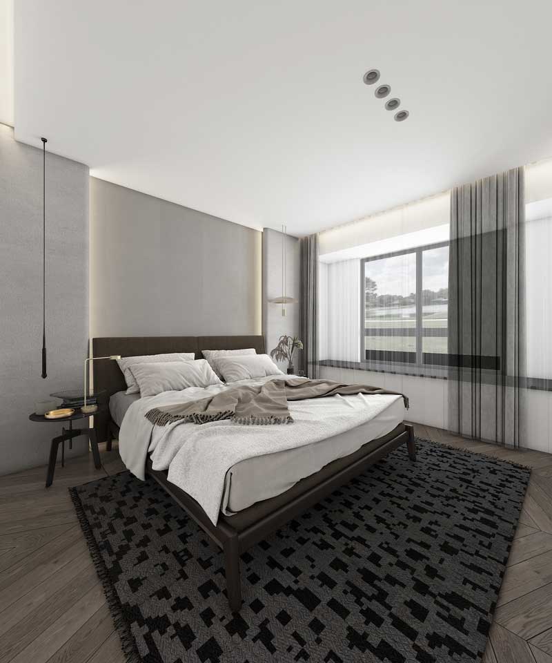 深圳碧桂園現(xiàn)代風(fēng)格樣板間裝修設(shè)計主人房 深圳碧桂園現(xiàn)代風(fēng)格樣板間裝修設(shè)計主人房