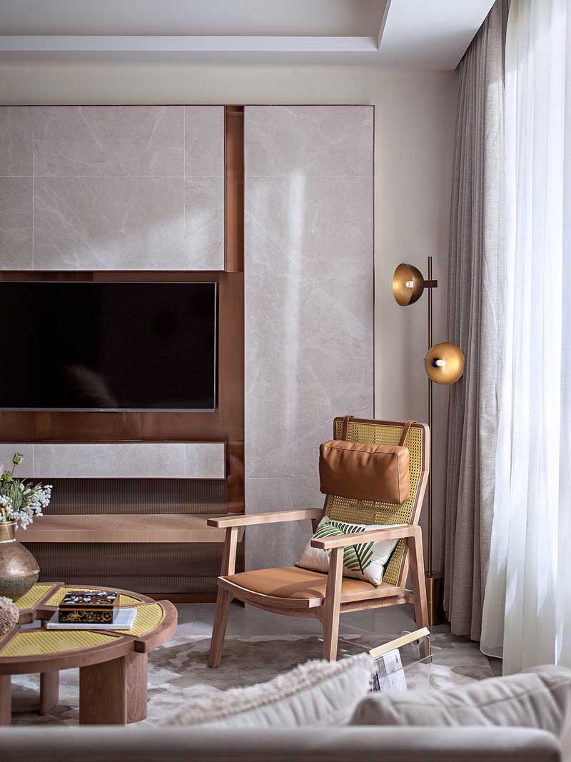 深圳南山區(qū)三層別墅裝修設(shè)計-客廳沙發(fā)