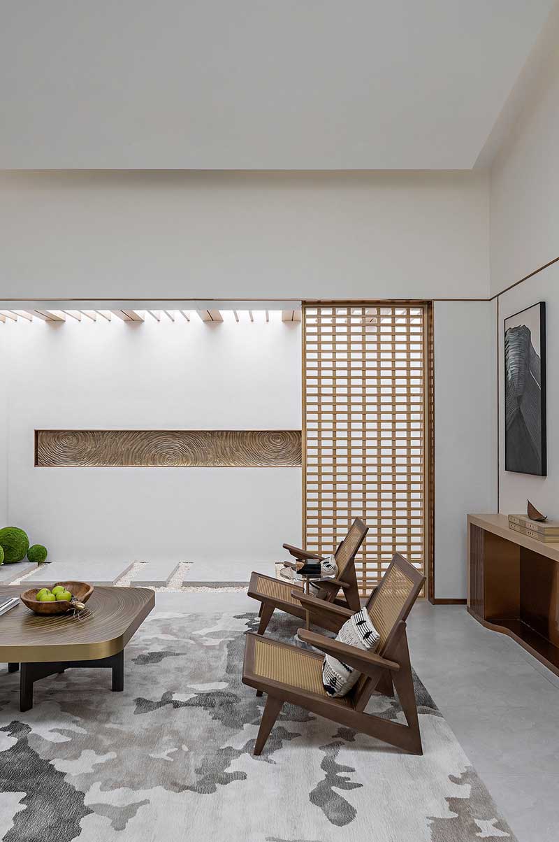 深圳南山區(qū)別墅裝修設(shè)計-獨出心裁的天井露臺設(shè)計