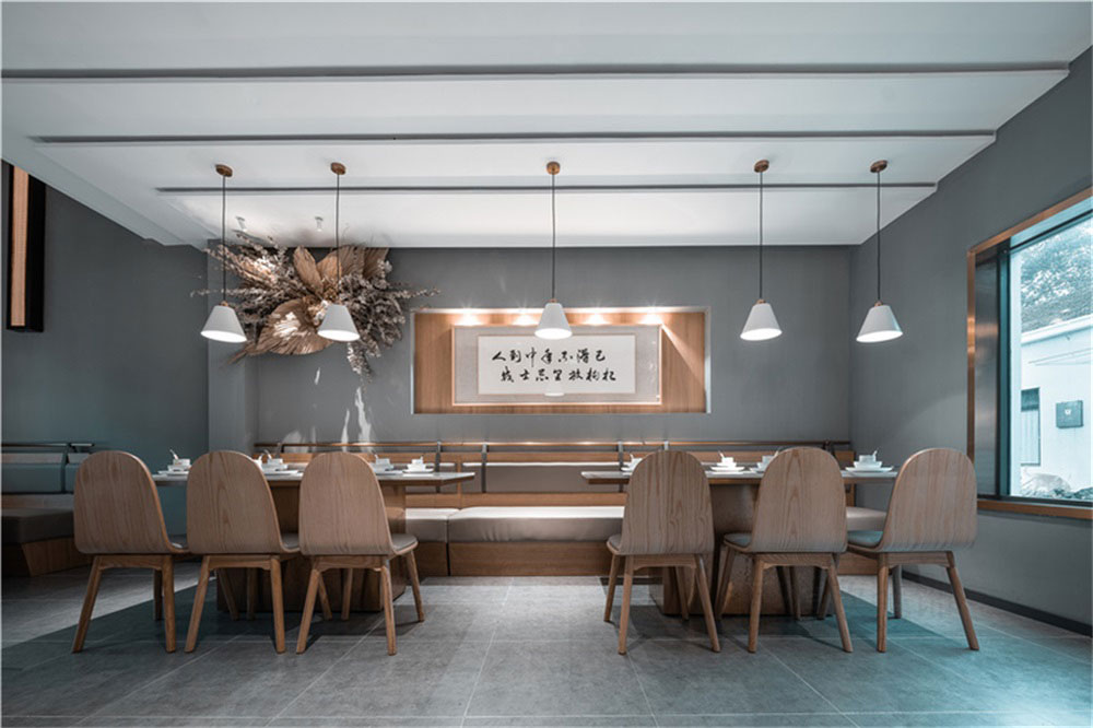 簡約風(fēng)浙江特色菜連鎖餐廳深圳龍華店裝修設(shè)計燈光效果 簡約風(fēng)浙江特色菜連鎖餐廳深圳龍華店裝修設(shè)計燈光效果