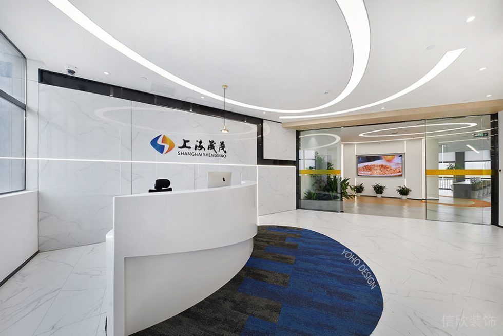 現(xiàn)代風(fēng)格商務(wù)辦公場(chǎng)所前廳裝修圖