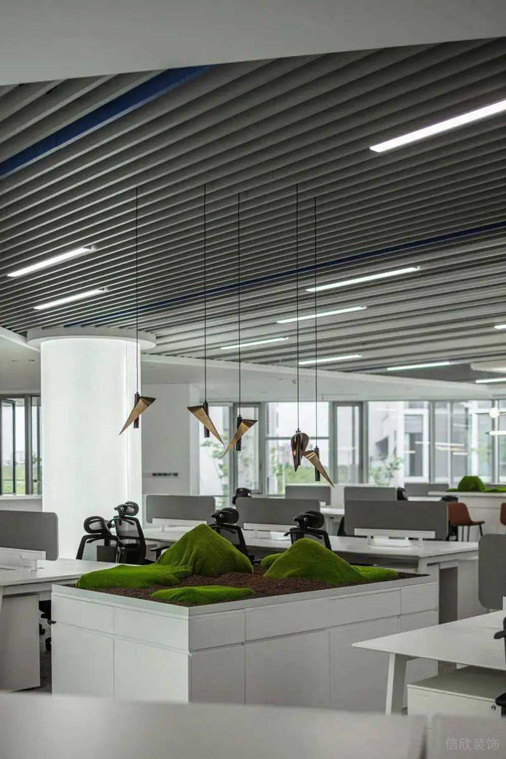 現(xiàn)代風(fēng)格商務(wù)辦公空間設(shè)計案例裝修圖