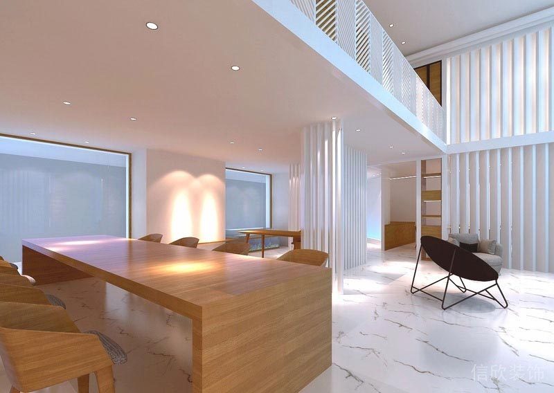 簡約辦公空間辦公區(qū)設(shè)計圖