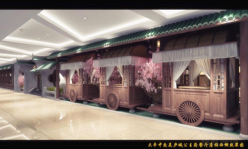 深圳鹽田中式風格餐飲店裝修圖材料質感 深圳鹽田中式風格餐飲店裝修圖材料質感