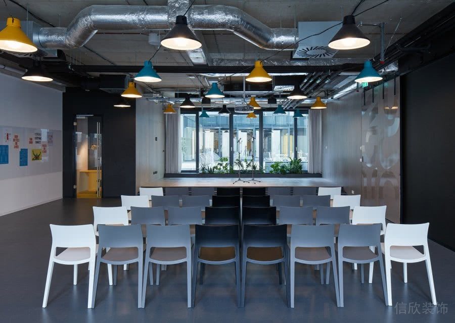 簡(jiǎn)約工業(yè)風(fēng)培訓(xùn)室裝修效果圖