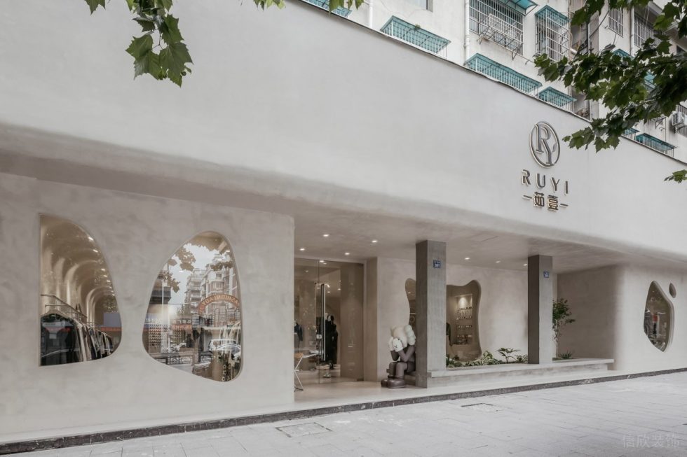 深圳市南山區前?，F代風女裝店裝修設計門廳2
