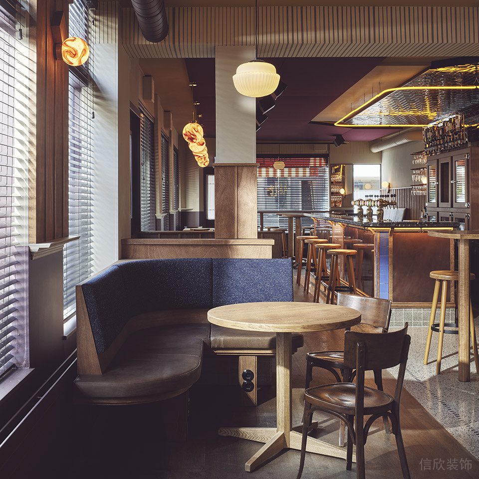 深圳南山街角酒吧店鋪卡座區(qū)裝修設(shè)計