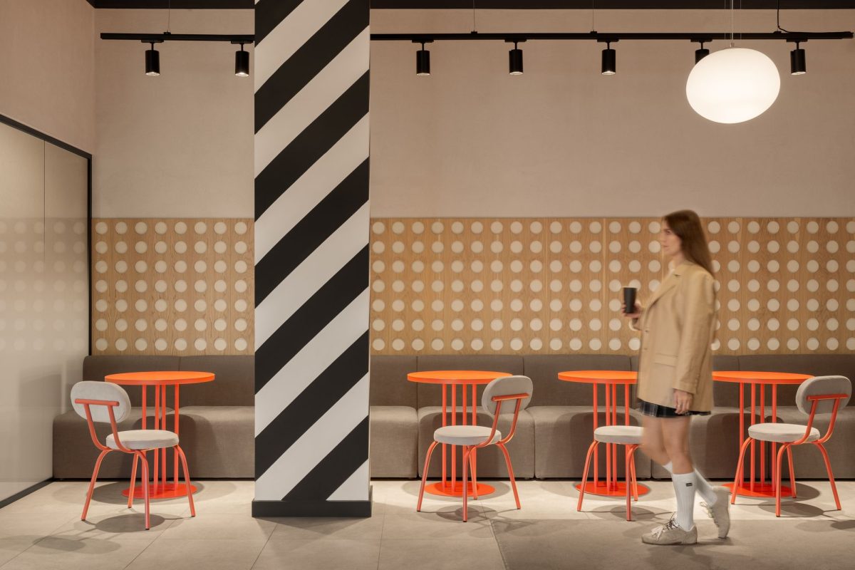 辦公室墻面木紋洞洞板裝飾設計圖