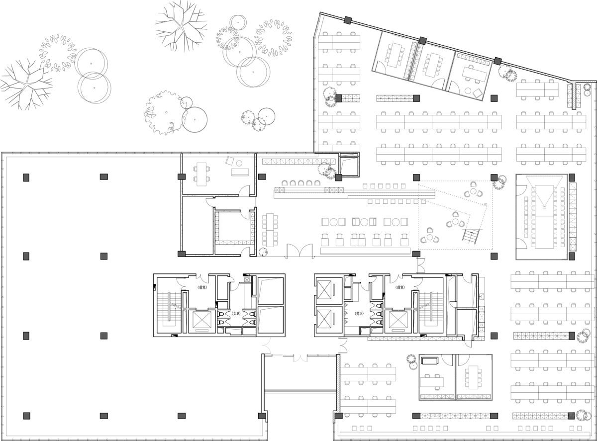 極致省錢辦公室裝修，平面布置圖